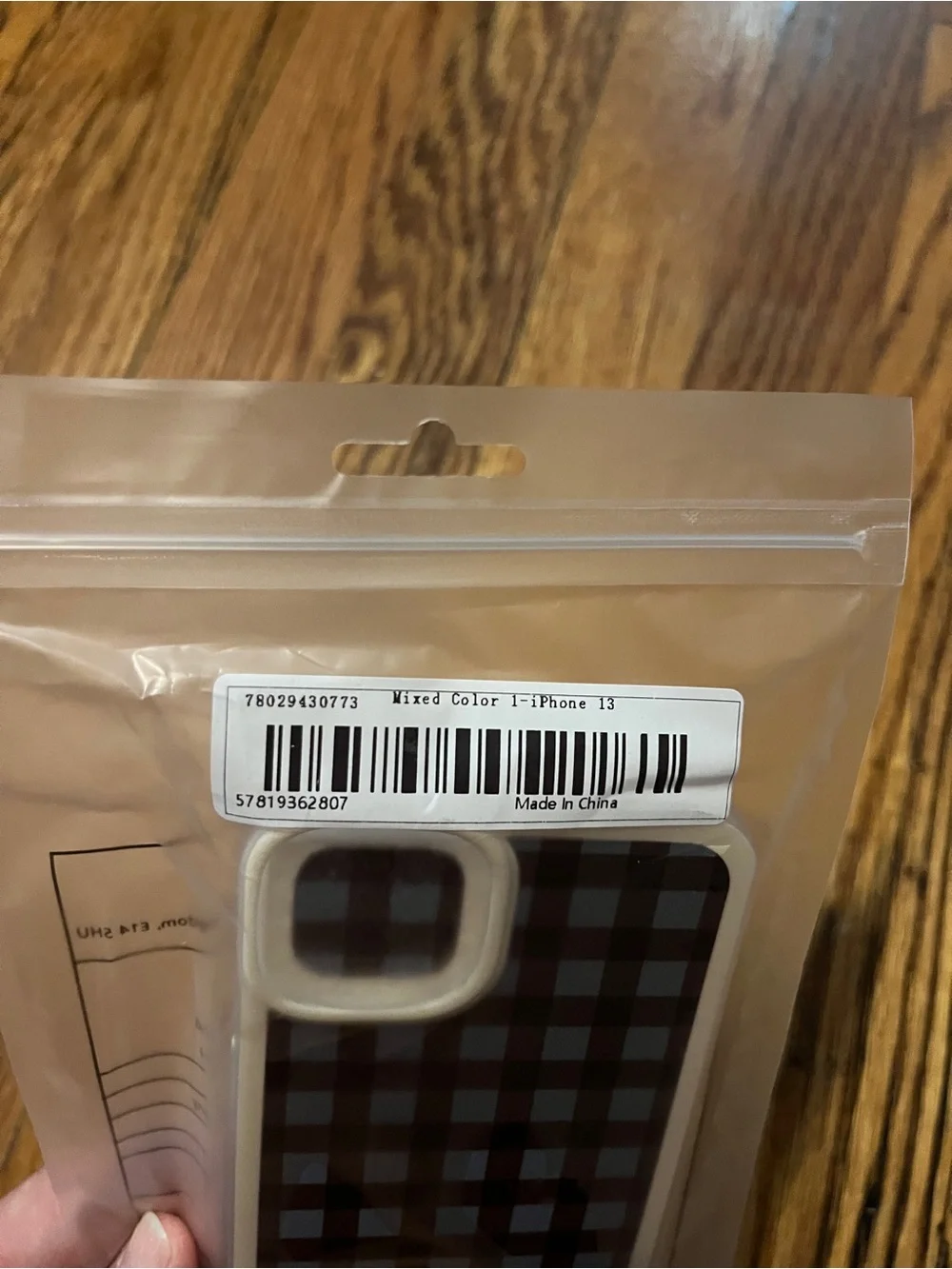 Beige & Black Plaid Phone Case - Compatible Cell Phone Accessory IPhone 13